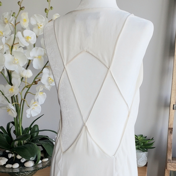 BCBG Max Azria white slip dress - Picture 7 of 11